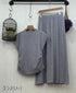 Knitted Round Neck Sleeveless Tops With Skirts